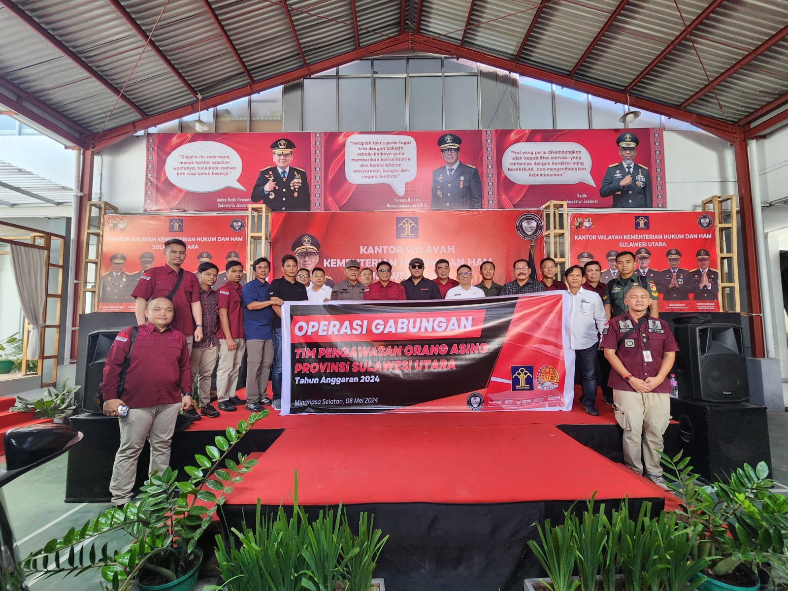 Imigrasi Manado Mengikuti Kegiatan Operasi Gabungan TIMPORA Provinsi Sulut