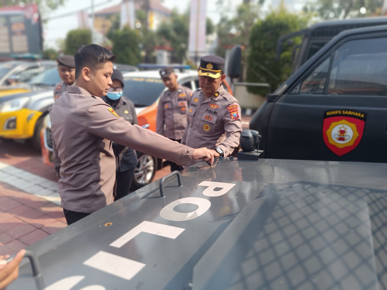 Polda Jatim Cek Ranmor dan Alsus Polres Gresik