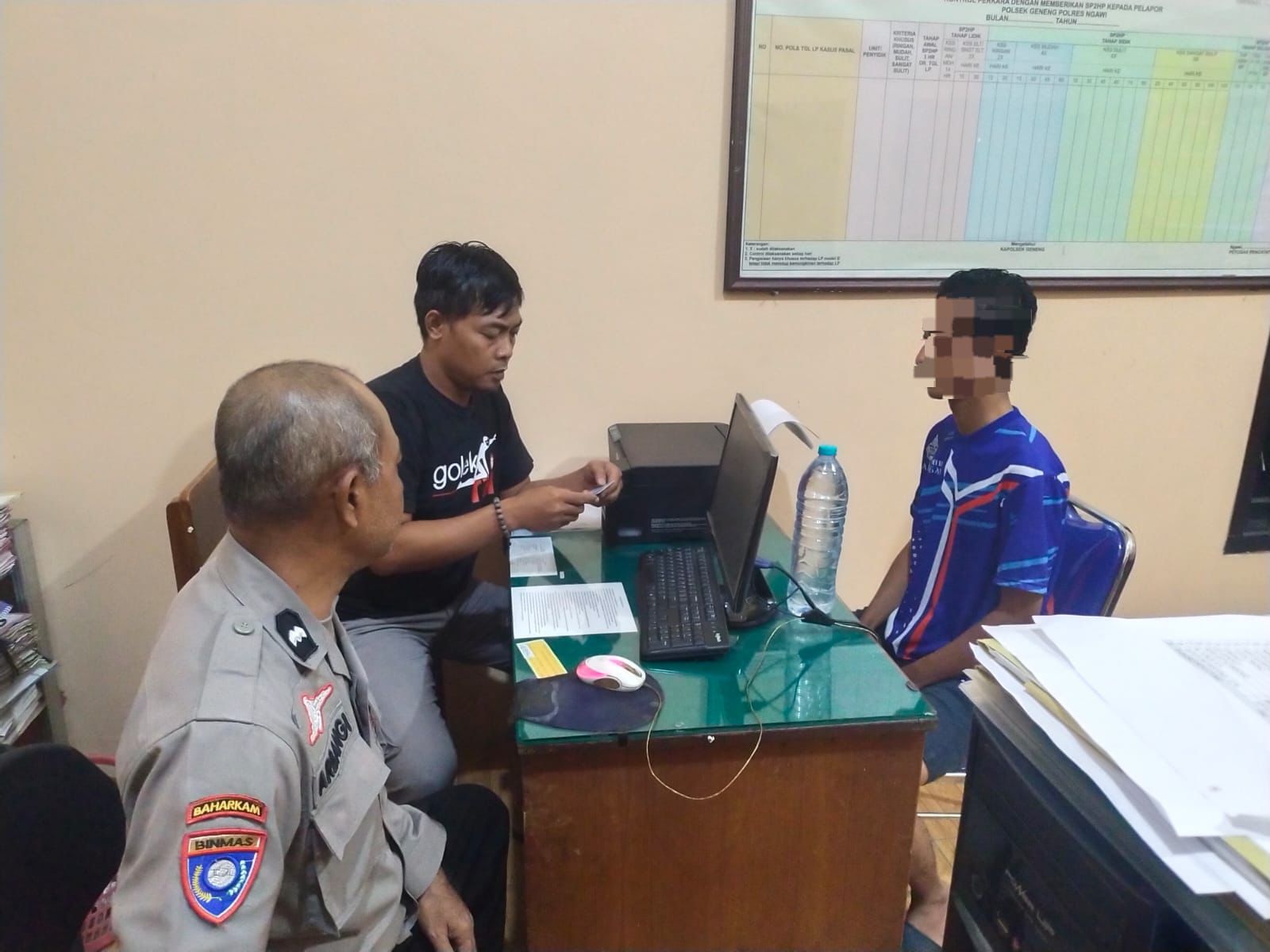 Dukung Operasi Pekat 2026 di Ngawi, Polsek Geneng Lakukan Tipiring