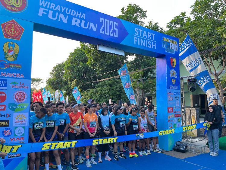 Kapolres Kediri Ikuti Wira Yudha Fun Run 8K, Wujud Sinergitas TNI-Polri 