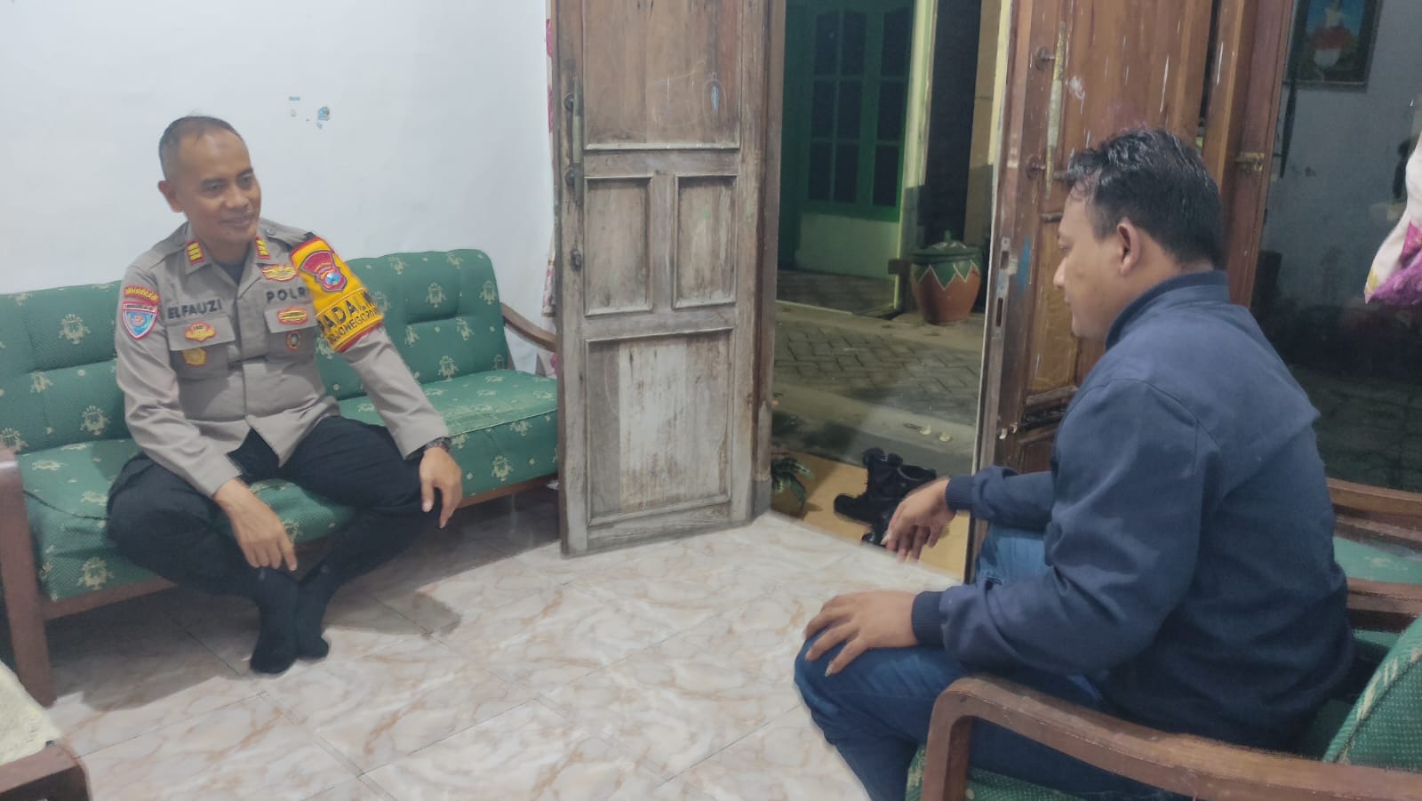 Kapolsek Bojonegoro Kota Silaturahmi dengan Ketua PAC Pagar Nusa