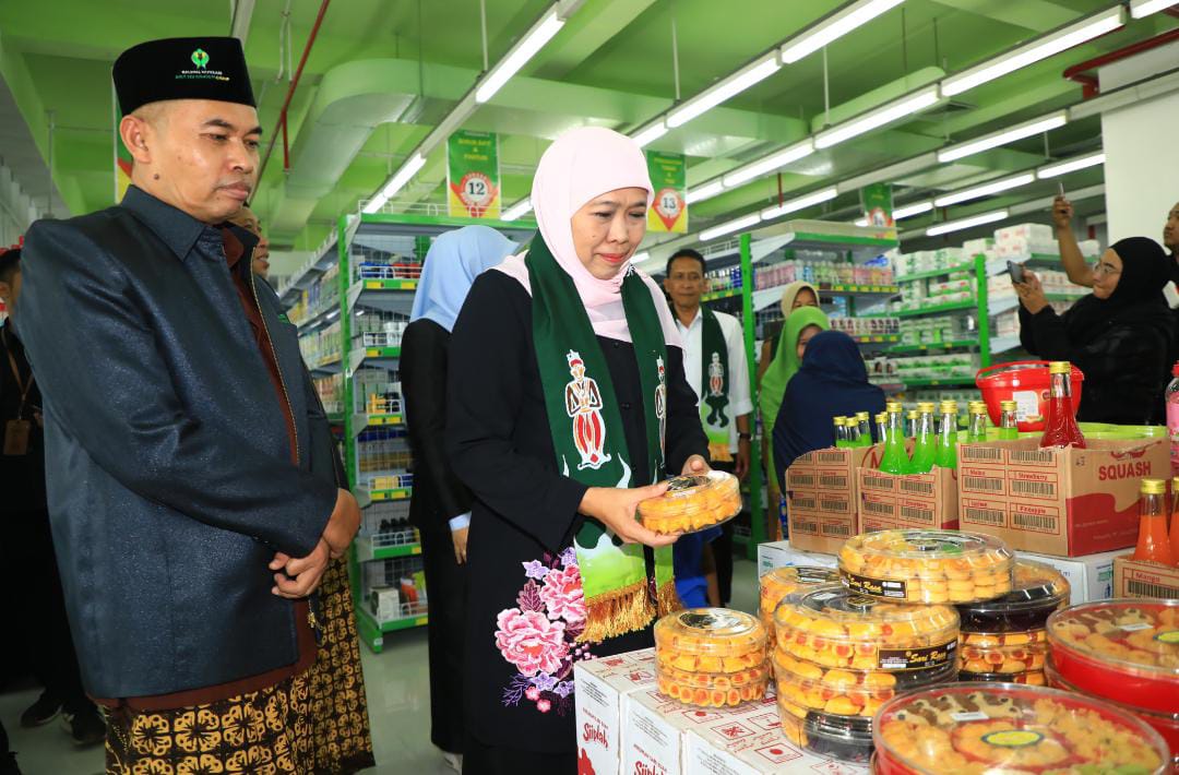 Kunjungi BMT NU Ngasem Bojonegoro, Gubernur Khofifah: Jadi Referensi Sebagai Holding Koperasi