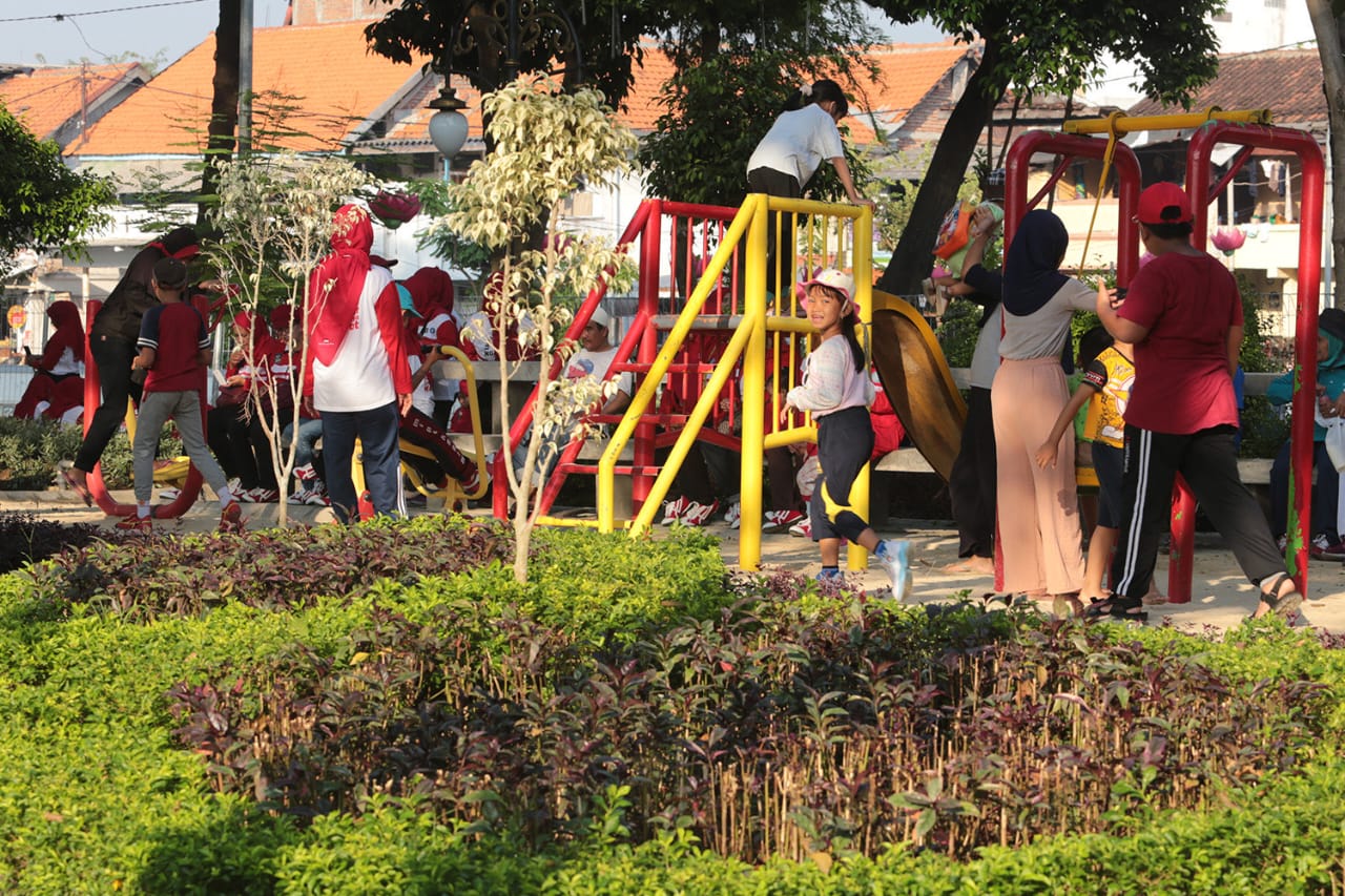 Taman di Surabaya Direvitalisasi dan Ditambah Fasilitas