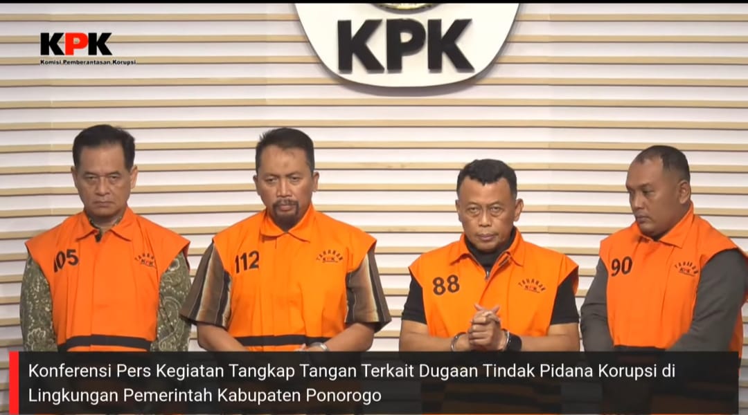 KPK Tetapkan 4 Tersangka OTT Bupati Ponorogo