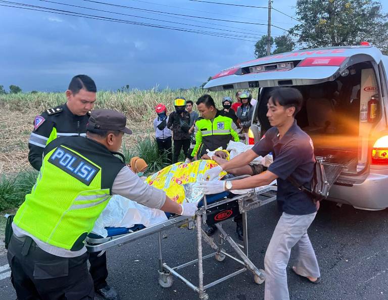 Satria FU vs Bus Bagong di Tulungagung, 1 Tewas  