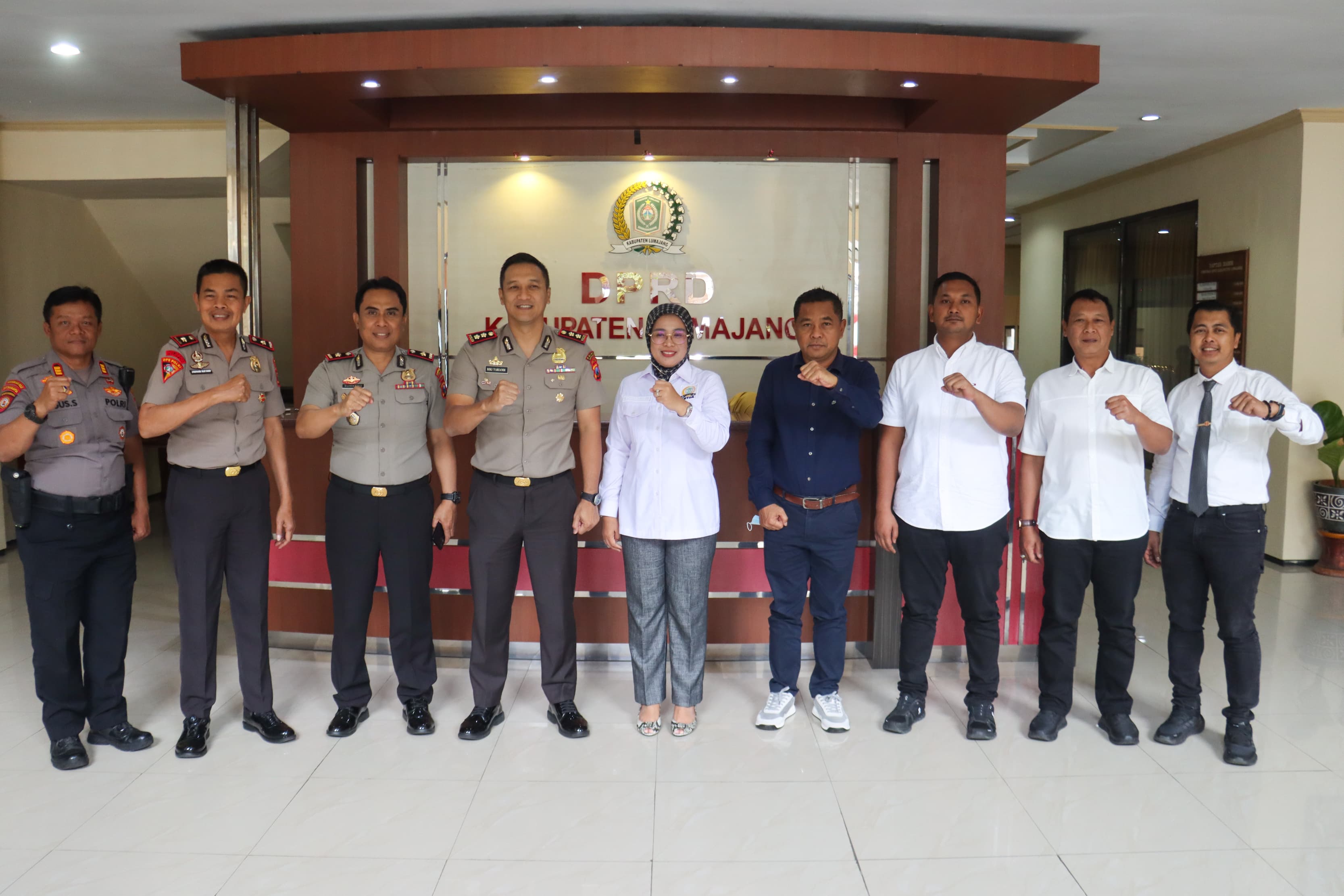 Perkuat Kemitraan Strategis, Kapolres Lumajang Silaturahmi ke Gedung Dewan