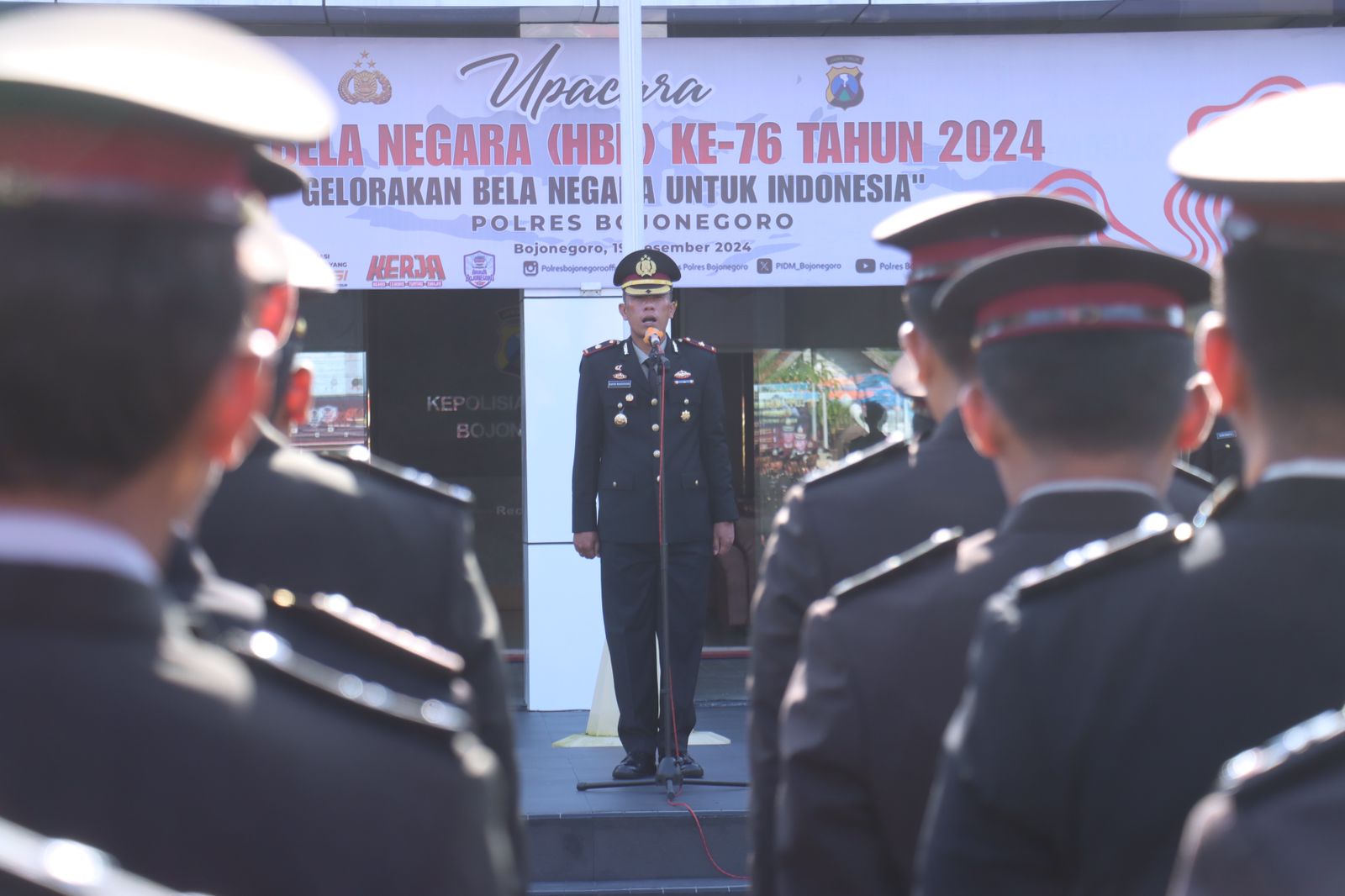 Polres Bojonegoro Gelar Upacara Hari Bela Negara, Tekankan Pentingnya Menjaga Keutuhan NKRI