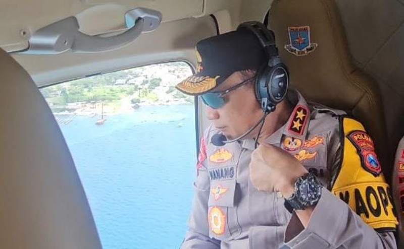 Kapolda Jatim Pantau Arus Balik Lebaran 2026 dari Udara