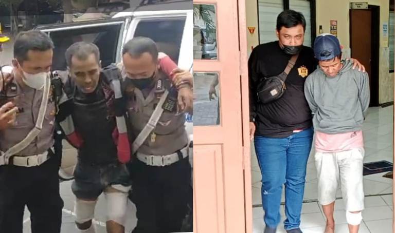 Tabrak Polisi, 2 Bandit Ranmor di Surabaya Dijebol Peluru