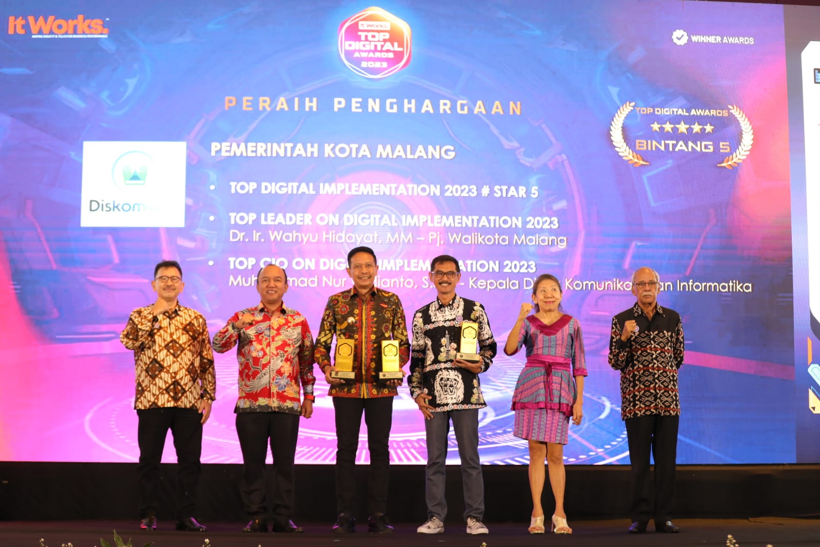 Raih Top Digital Award, Pj Wali Kota Malang Ingin Layanan Digital Makin Handal