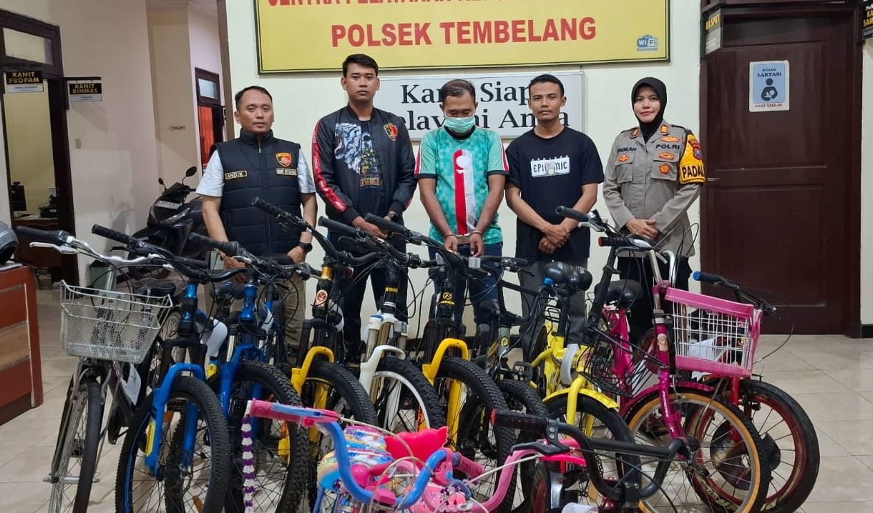Polisi Bekuk Pelaku Spesialis Pencurian Sepeda Pancal di 11 TKP