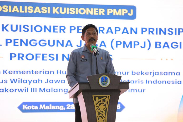 Dorong Percepatan Pengisian PMPJ Notaris di Bakorwil Malang