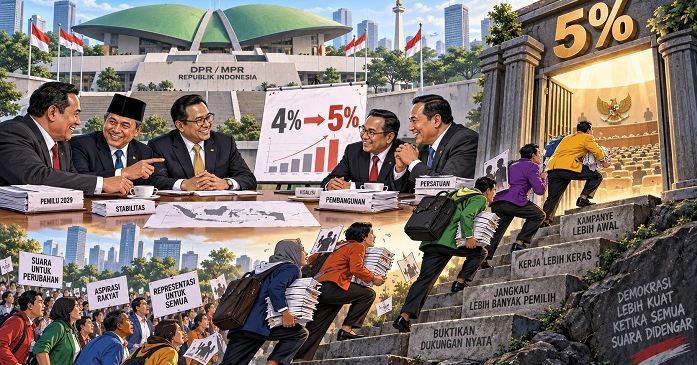 Partai Kecil Harus Kerja Ekstra Hadapi Parpol Koalisi Sepakati PT 5 Persen