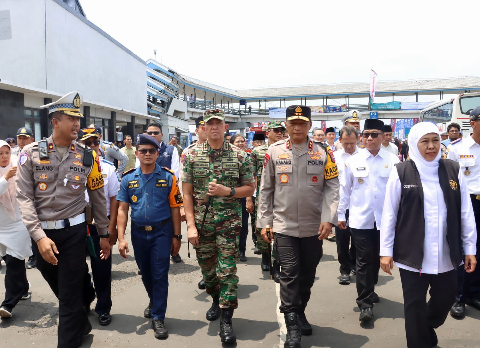 Forkopimda Jatim Tinjau Arus Mudik di Pelabuhan Ketapang