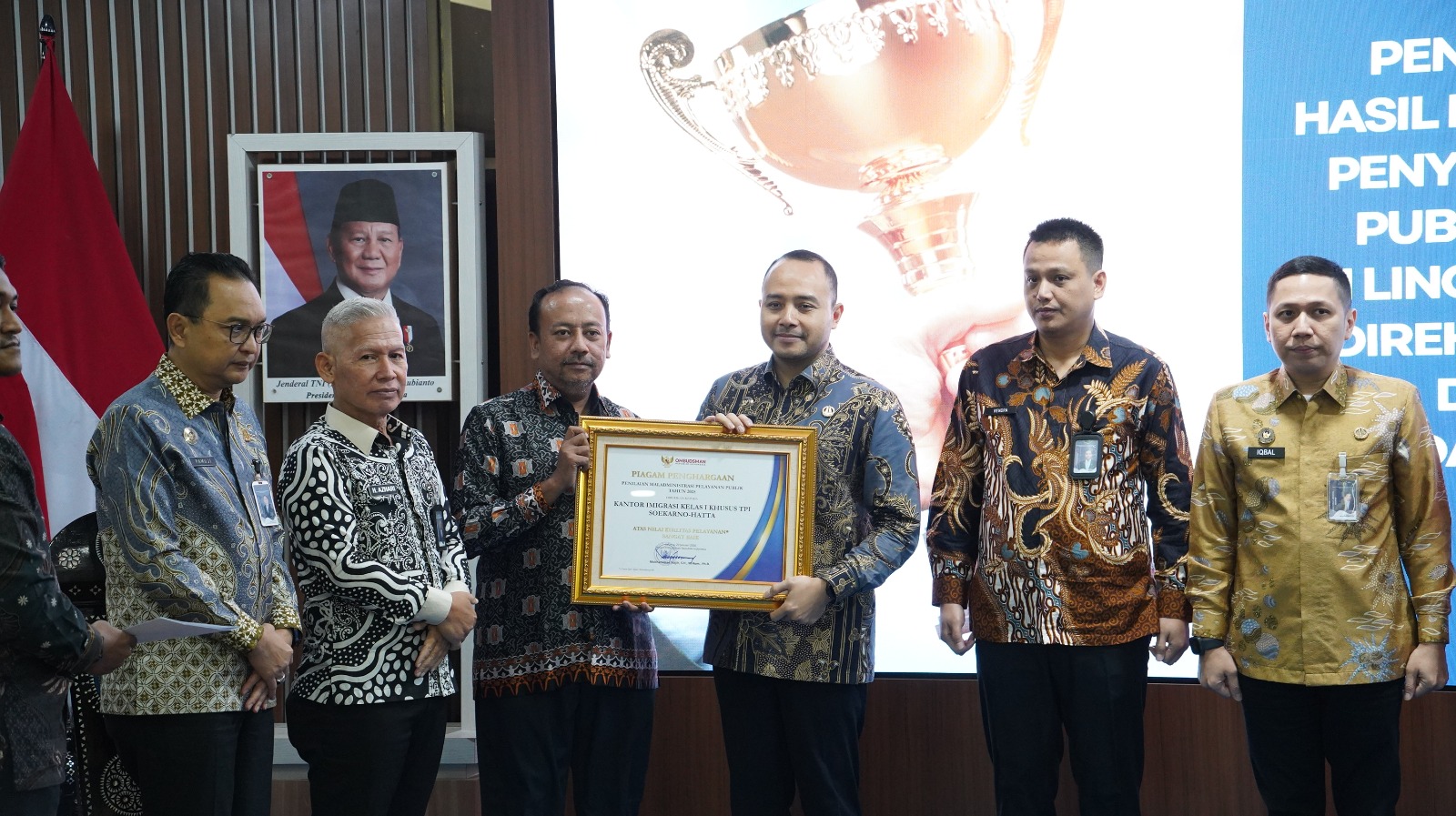 Imigrasi Soekarno-Hatta Raih Skor Tertinggi 91,06 Penilaian Pelayanan Publik 2025 Ombudsman RI