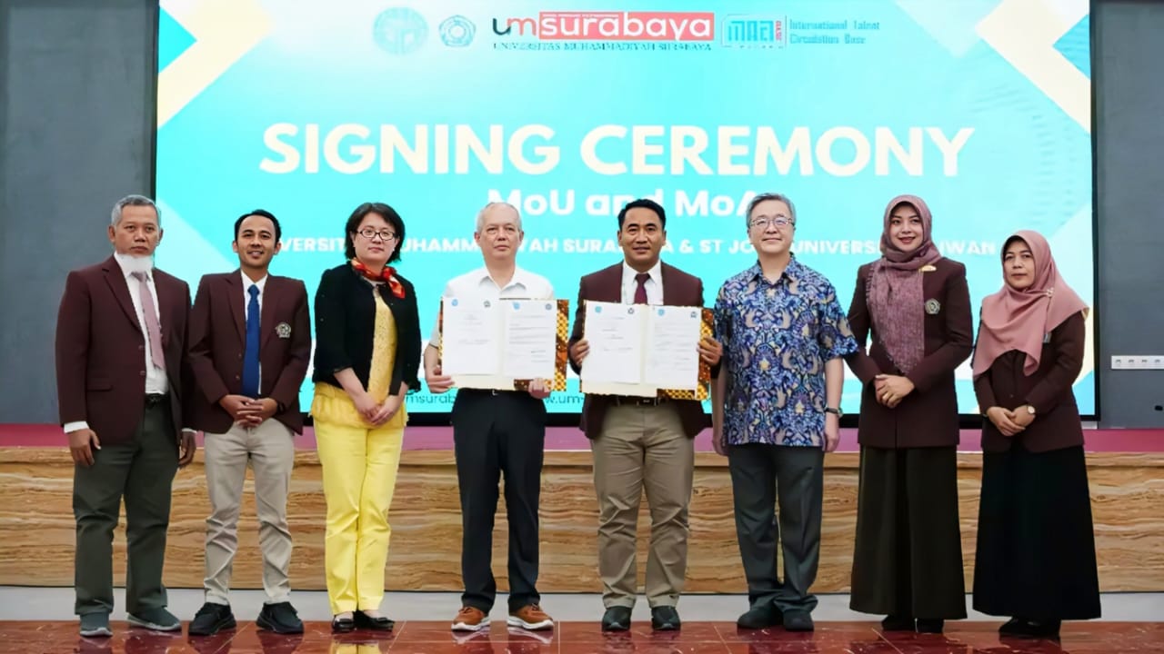 UM Surabaya Teken MoU-MoA dengan St. John’s University Taiwan, Siapkan Program Double Degree dan Jaminan Kerja
