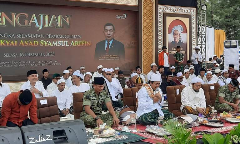 Dua Kiai Kharismatik, Habaib, dan Petinggi TNI Hadiri Selamatan Bandara KASA Situbondo
