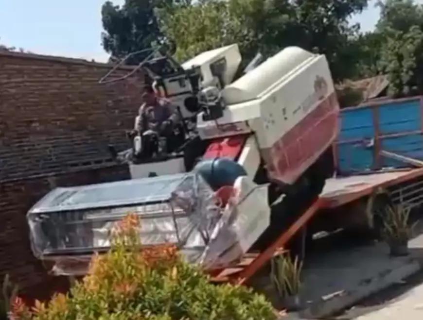 Combine Harvester Bantuan Pemprov Jatim Raib di Megaluh, Misteri Belum Terungkap