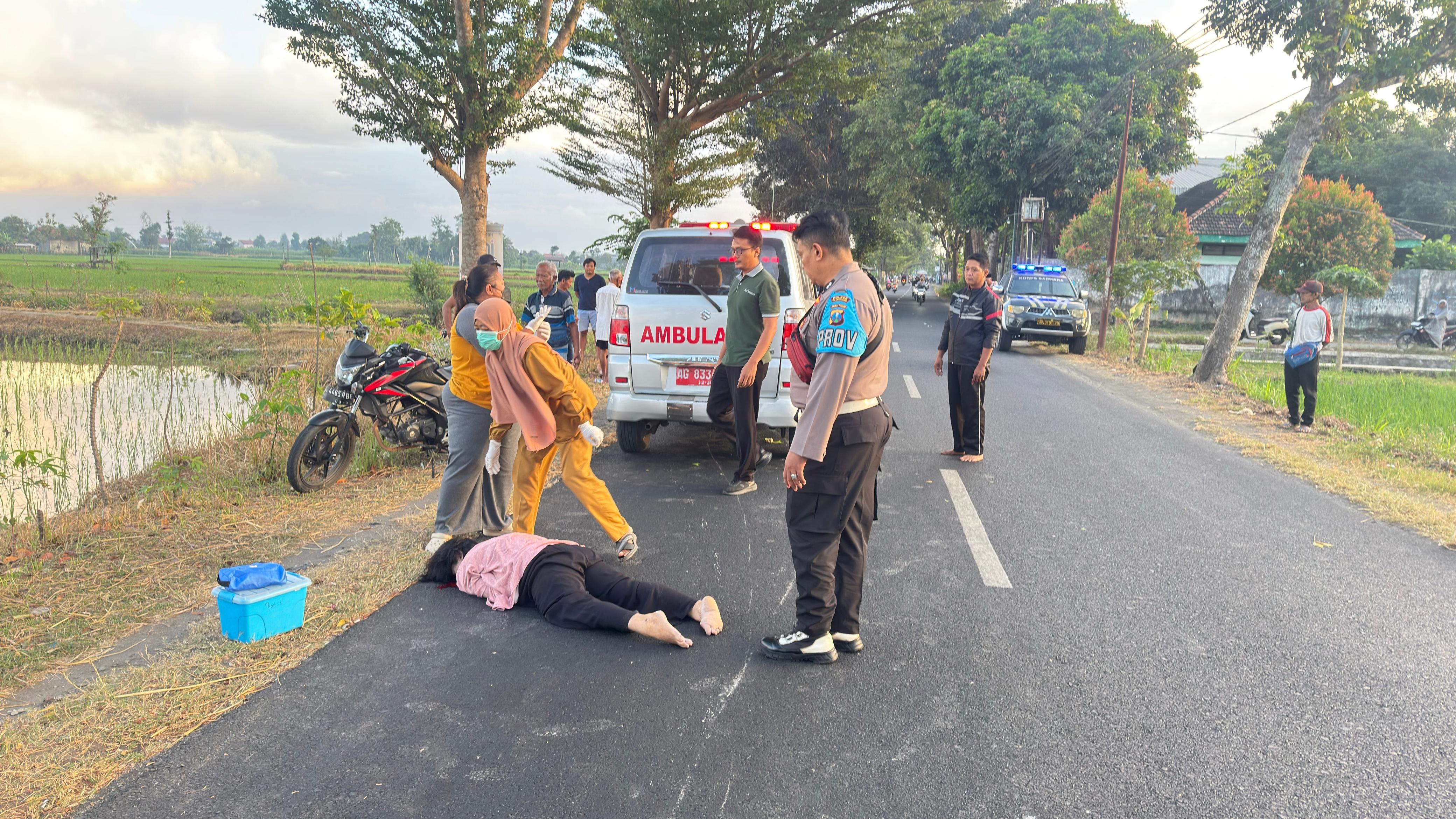 Gowes Berujung Maut, Pesepeda Lansia Tewas Ditabrak Motor di Wonorejo