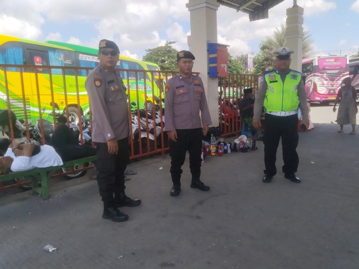 Polsek Semampir Perketat Patroli Terminal Wisata Religi Sunan Ampel Surabaya