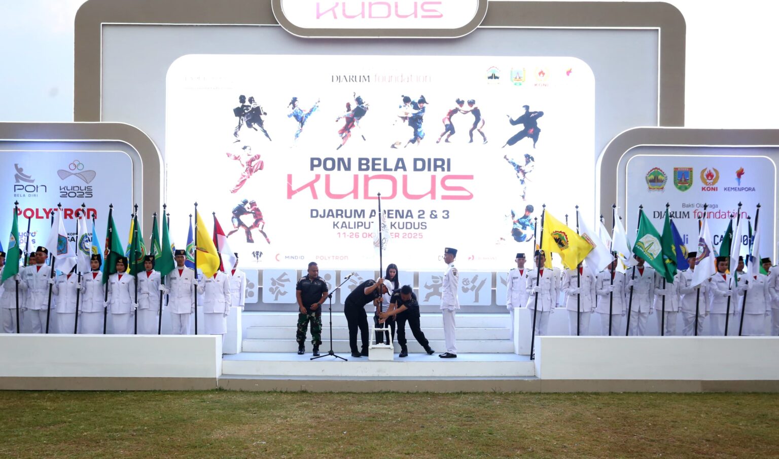 PON Bela Diri 2025 Resmi Dibuka, 2.656 Atlet Siap Berlaga di Kudus