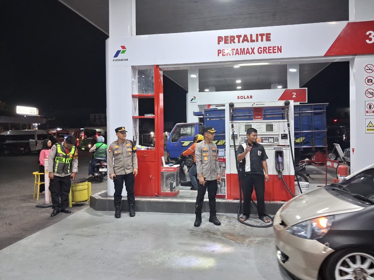 Cegah Panic Buying, Polres Malang Pastikan Stok BBM di SPBU Aman