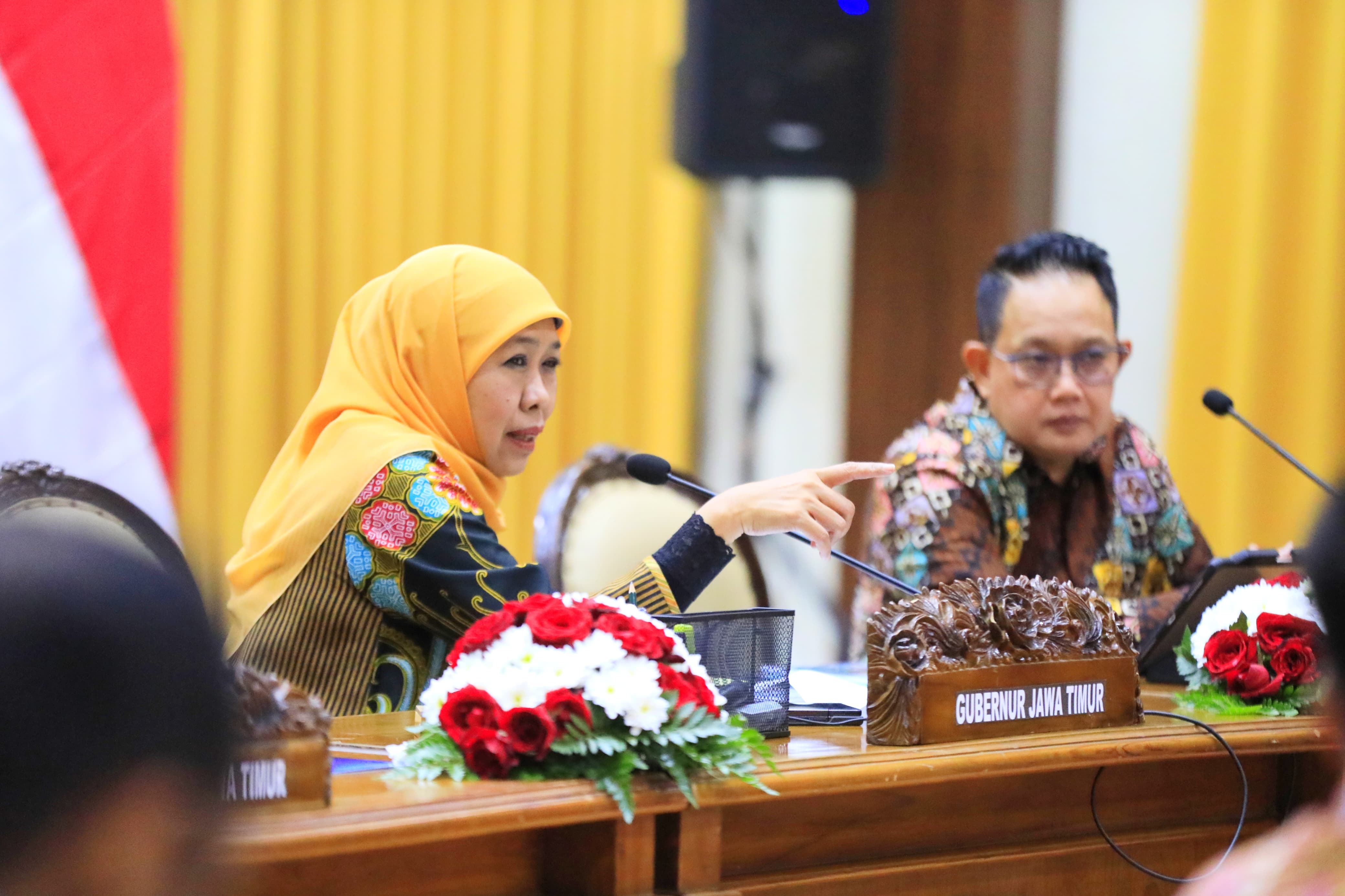 Gubernur Khofifah Ingatkan Perangkat Daerah Percepat Program Sekolah Rakyat, Kopdes Merah Putih dan MBG