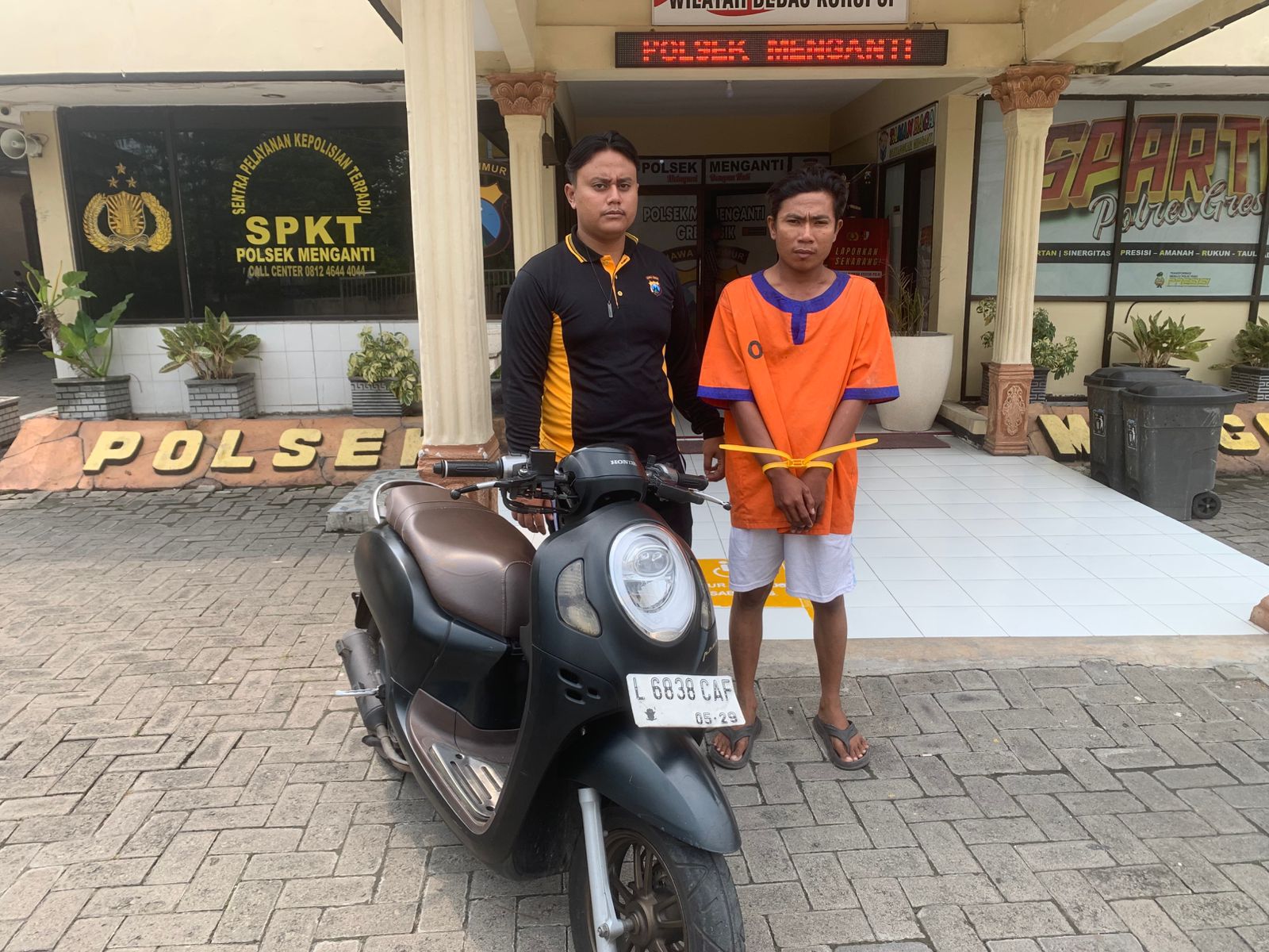 Pembegal Driver Ojol di Menganti Gresik Ditangkap Polisi Saat Cari Pembeli Sepeda Motor Korban