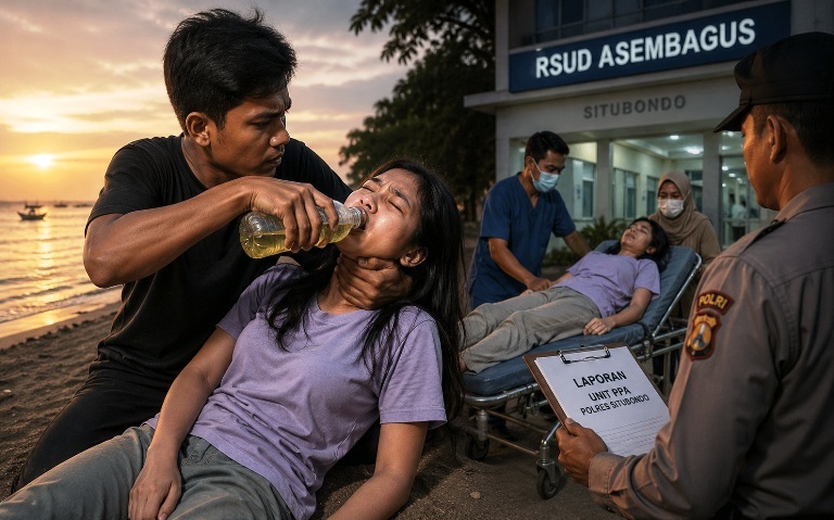 Remaja Situbondo Dicekoki Miras di Pantai Jangkar Hingga Pingsan