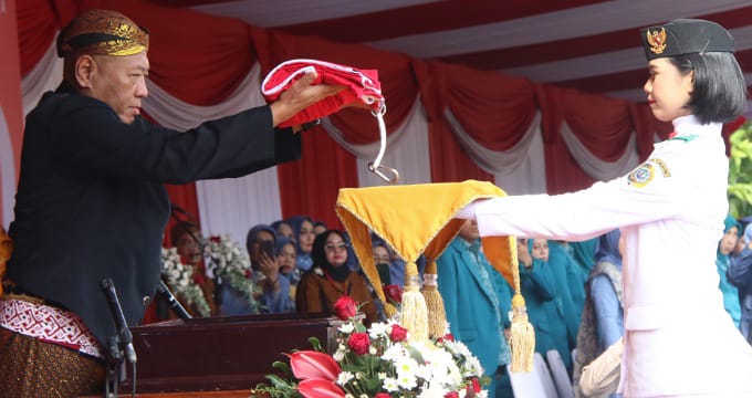 Upacara HUT Ke-80 RI, Bupati Gatut Sunu: Bersatu Berdaulat, Rakyat Sejahtera, Indonesia Maju