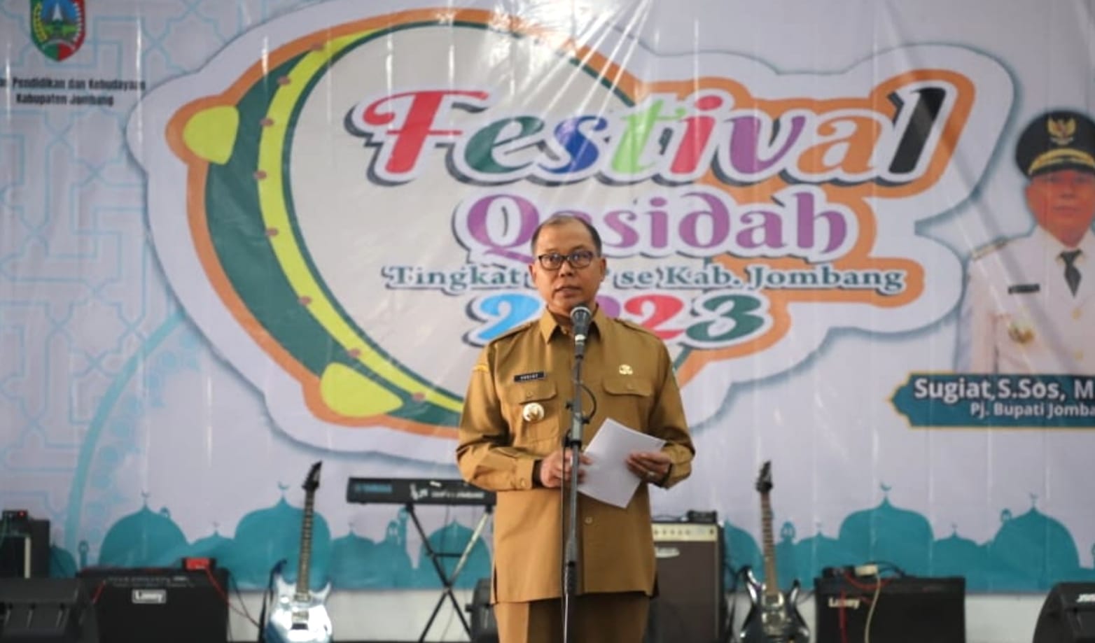 Buka Festival Qosidah, Begini Pesan Pj Bupati Jombang