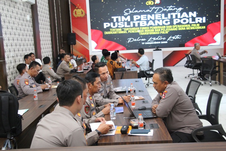 Puslitbang Polri Dorong Transformasi Polri Presisi di Polres Kediri Kota