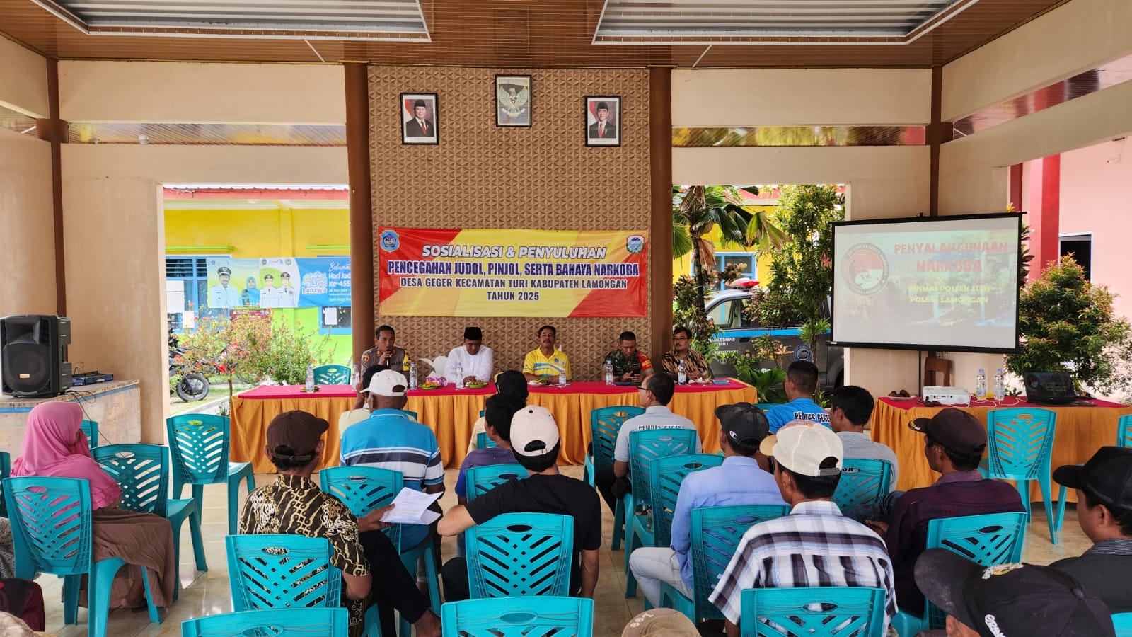 Forkopimcam Turi Lamongan Sosialisasi dan Penyuluhan Cegah Judol, Pinjol, dan Narkoba