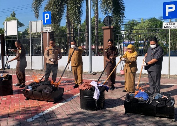 Kejari Gresik Musnahkan Barang Bukti 213 Perkara, Narkoba Masih Mendominasi