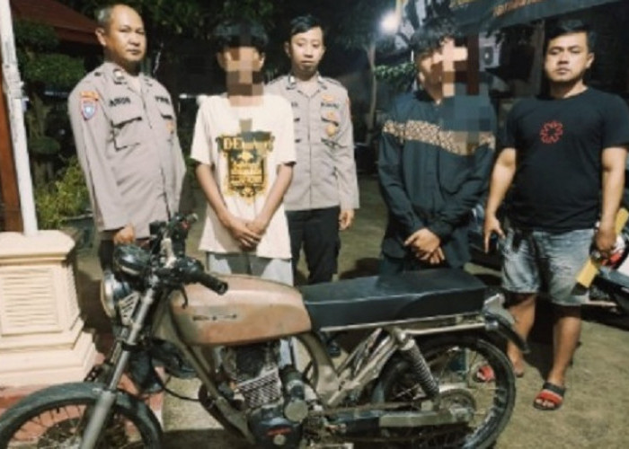 Karyawan Warkop Kedungpring Curi Honda CB, Polres Lamongan Ciduk Pelaku