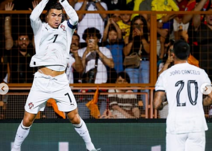 Cristiano Ronaldo Cetak Dua Gol, Portugal Bantai Armenia 5-0 di Kualifikasi Piala Dunia