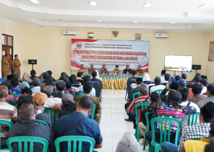 Lindungi Pekerja, Pemkab Bangkalan Cover 4.082 Nelayan dan Petani Tembakau lewat BPJS Ketenagakerjaan