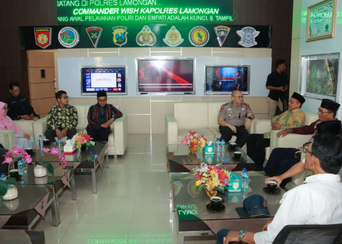 Polres Lamongan Sinergi Bareng NU-Muhammadiyah Jaga Kamtibmas