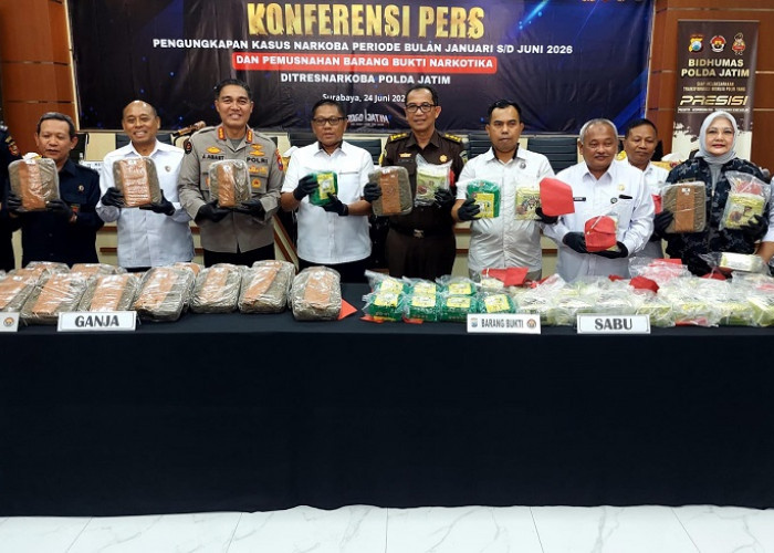 Polda Jatim Bongkar 3.157 Kasus Narkoba di Kota Surabaya, 4.061 Tersangka Diamankan