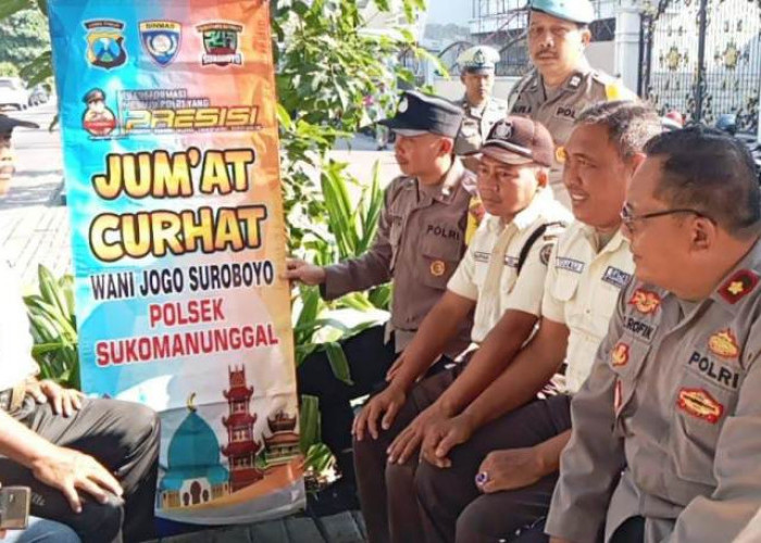 Polsek Sukomanunggal Gelar Jumat Curhat di Perumahan Taman Hunian I Surabaya