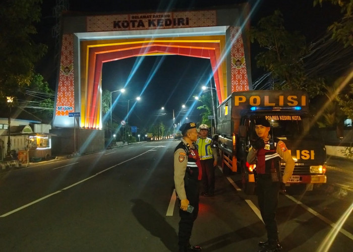 Jaga Kamtibmas, Polres Kediri Kota Gelar Patroli Cipta Kondisi