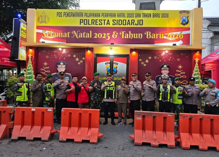 Tiga Pilar Krian Bersinergi Jaga Keamanan Gereja Selama Perayaan Natal