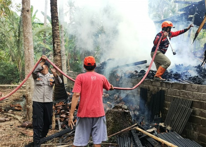 Lalai Matikan Tungku, Tempat Produksi Tahu dan Gudang Sabut Kelapa di Trenggalek Terbakar