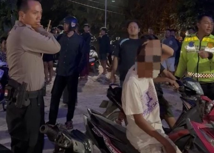 Gagalkan Balap Liar, 10 Motor Ditilang Pamapta Polres Lamongan di Jalur Lingkar
