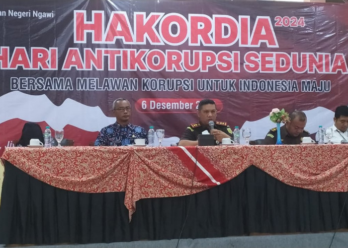 Peringati Hari Anti Korupsi, Kejari Ngawi Penyuluhan Pencegahan Tipikor ke Camat dan Kades