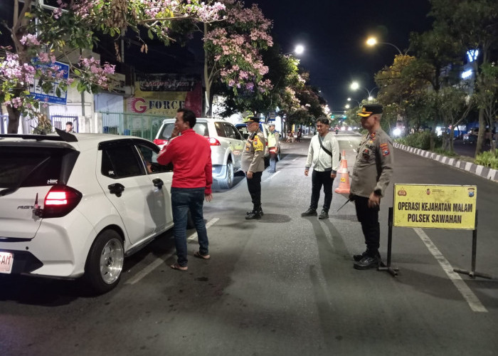 Patroli Malam Intensif di Sawahan, Ratusan Kendaraan Diamankan