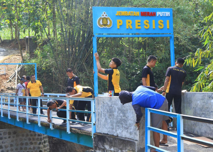 Jembatan Merah Putih Presisi di Blandongan Ngawi Rampung, Warga Ucapkan Terima Kasih 