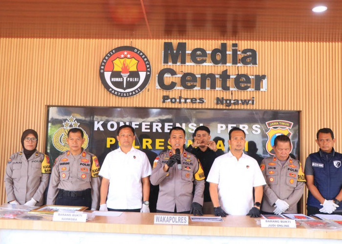 Polres Ngawi Ungkap 177 Kasus dalam Operasi Pekat Semeru 2026