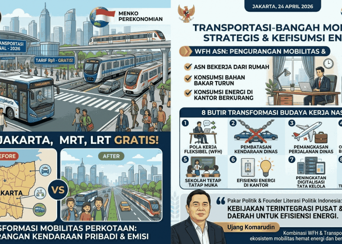 Transportasi Umum Gratis di Jakarta saat WFH ASN Sejalan dengan Kebijakan Transformasi Budaya Kerja