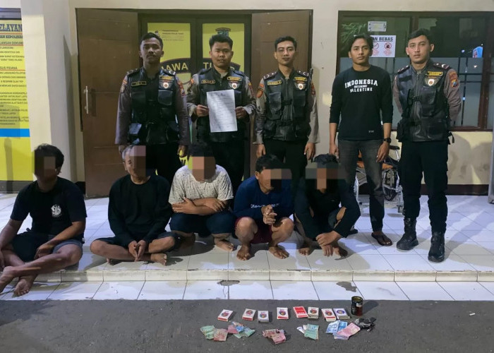 3 Penjudi Terjaring Patroli Tim Jogoboyo, 6 Kotak Remi dan Uang jadi Barang Bukti